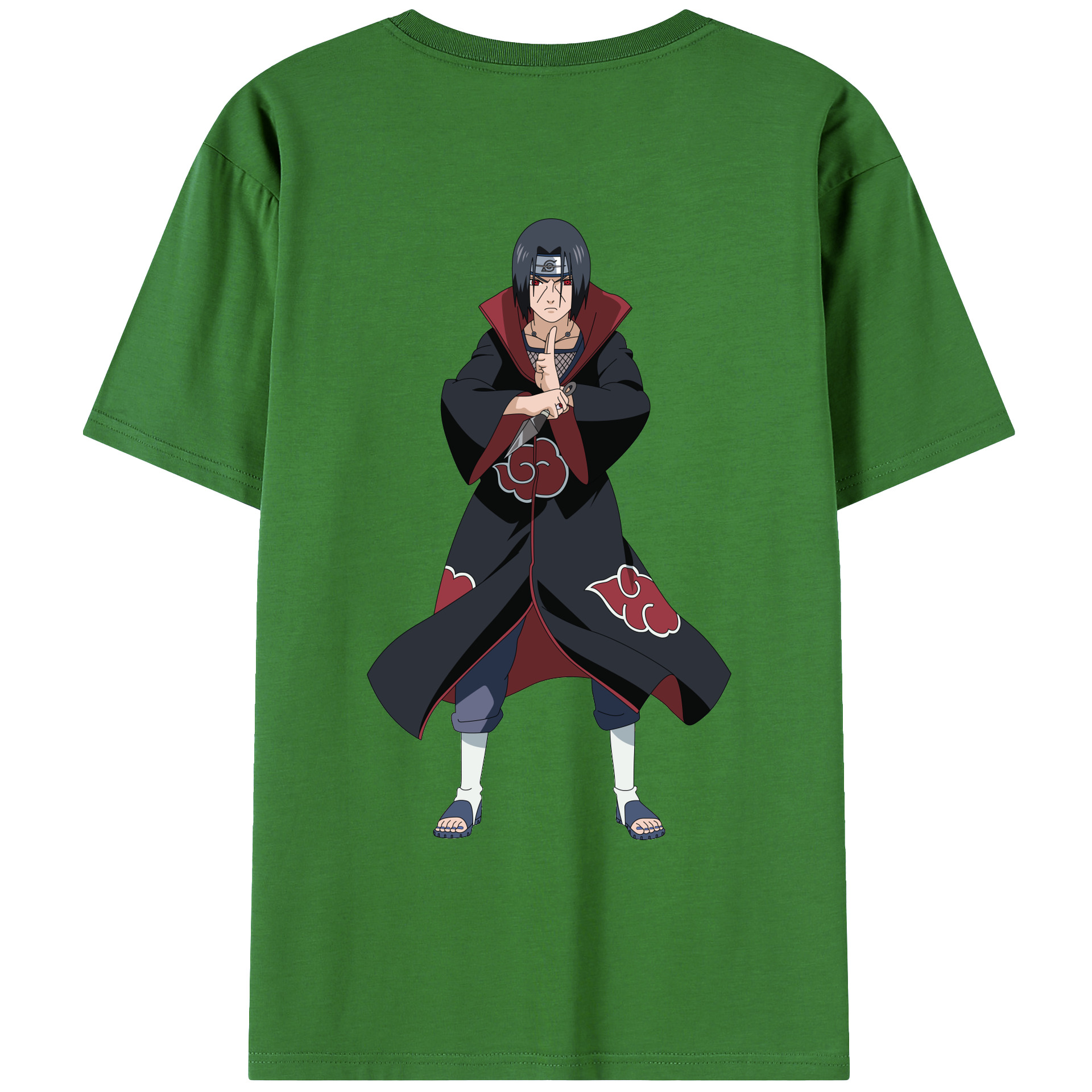 （画像用） NARUTO -ナルト- うちは イタチ Uchiha Itachi レディース半袖Tシャツ(バックプリント)